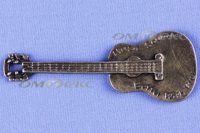 Декоративный элемент для творчества из металла "Гитара"  - купить в Миассе. Цена: 19.99 руб.