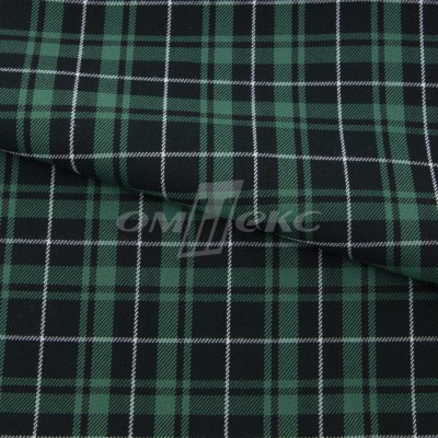 Ткань костюмная Клетка 25577, т.зеленый/зеленый./ч/бел, 230 г/м2, шир.150 см - купить в Миассе. Цена 539.74 руб.
