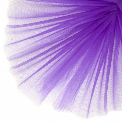 Фатин матовый 16-85, 12 гр/м2, шир.300см, цвет фиолетовый - купить в Миассе. Цена 96.31 руб.
