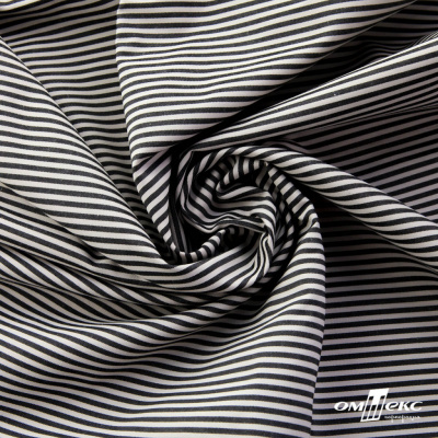 Ткань сорочечная Полоска Кенди, 115 г/м2, 58% пэ,42% хл, шир.150 см, цв.6-черный, (арт.110) - купить в Миассе. Цена 306.69 руб.