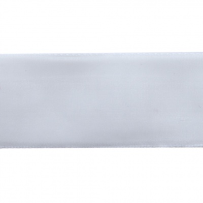 Лента бархатная нейлон, шир.25 мм, (упак. 45,7м), цв.01-белый - купить в Миассе. Цена: 981.09 руб.