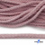 Шнур плетеный d-6 мм круглый, 70% хлопок 30% полиэстер, уп.90+/-1 м, цв.1087-розовый - купить в Миассе. Цена: 588 руб.