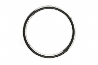 Кольцо металлическое №40 мм, цв.-никель - купить в Миассе. Цена: 4.45 руб.