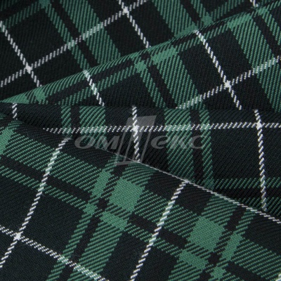 Ткань костюмная Клетка 25577, т.зеленый/зеленый./ч/бел, 230 г/м2, шир.150 см - купить в Миассе. Цена 539.74 руб.