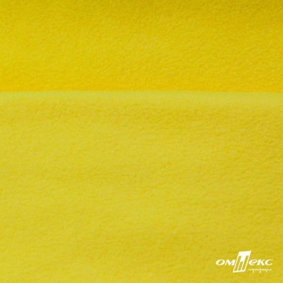 Флис DTY 14-0760, 240 г/м2, шир. 150 см, цвет яркий желтый - купить в Миассе. Цена 640.46 руб.