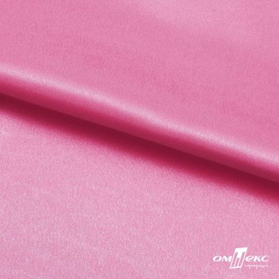 Поли креп-сатин 15-2215, 125 (+/-5) гр/м2, шир.150см, цвет розовый - купить в Миассе. Цена 155.57 руб.