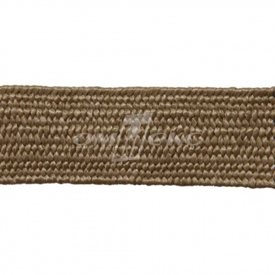 Тесьма отделочная полипропиленовая плетеная эластичная #2, шир. 40мм, цв.- соломенный - купить в Миассе. Цена: 50.99 руб.
