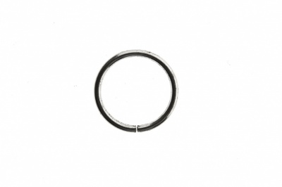 Кольцо металлическое d-15 мм, цв.-никель - купить в Миассе. Цена: 2.45 руб.