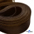 Регилиновая лента, шир.80мм, (уп.25 ярд), цв.- коричневый - купить в Миассе. Цена: 648.89 руб.