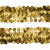Тесьма с пайетками D16, шир. 30 мм/уп. 25+/-1 м, цвет золото - купить в Миассе. Цена: 1 087.39 руб.