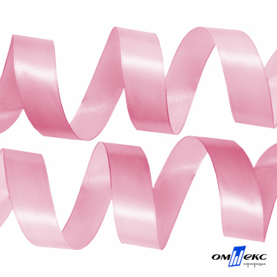 050-нежно-розовый Лента атласная упаковочная (В) 85+/-5гр/м2, шир.25 мм (1/2), 25+/-1 м - купить в Миассе. Цена: 53.96 руб.