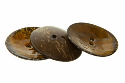 Деревянные украшения для рукоделия пуговицы "Кокос" #4 - купить в Миассе. Цена: 66.23 руб.