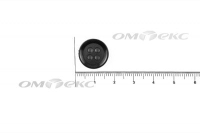 51400/15 мм (4 пр) черные пуговицы - купить в Миассе. Цена: 0.67 руб.