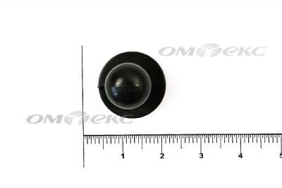 Пуговица поварская "Пукля", 10 мм, цвет чёрный - купить в Миассе. Цена: 2.03 руб.