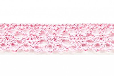 Тесьма кружевная 0621-1607, шир. 15 мм/уп. 20+/-1 м, цвет 096-розовый - купить в Миассе. Цена: 302.42 руб.
