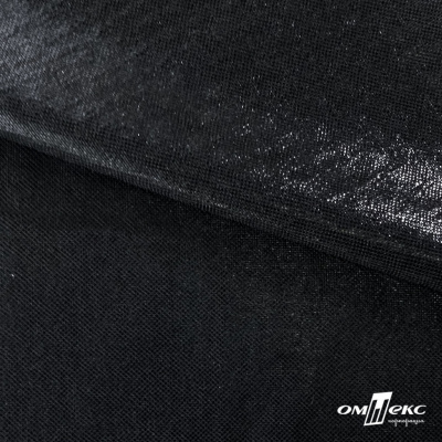 Трикотажное полотно голограмма, шир.140 см, #602 -чёрный/чёрный - купить в Миассе. Цена 385.88 руб.