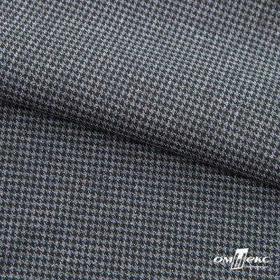 Ткань костюмная Пье-де-пуль 24013, 210 гр/м2, шир.150см, цвет чёрн/св.серый - купить в Миассе. Цена 334.18 руб.