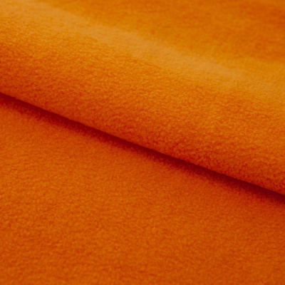 Флис DTY 16-1358, 250 г/м2, шир. 150 см, цвет оранжевый - купить в Миассе. Цена 640.46 руб.