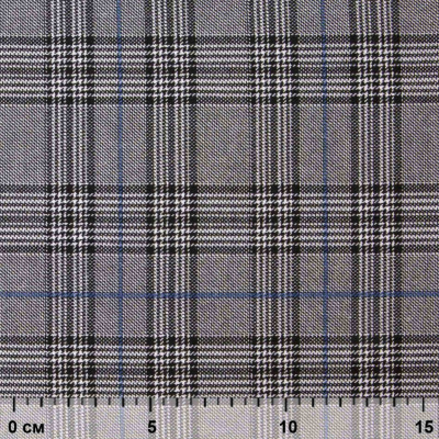 Ткань костюмная "Клер" 80% P, 16% R, 4% S, 200 г/м2, шир.150 см,#3 цв-серый/синий - купить в Миассе. Цена 412.02 руб.