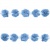 Тесьма плетеная "Рюш", упак. 9,14 м, цвет голубой - купить в Миассе. Цена: 45.87 руб.