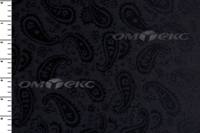 Ткань подкладочная жаккард Р14098, чёрный, 85 г/м2, шир. 150 см, 230T - купить в Миассе. Цена 166.45 руб.