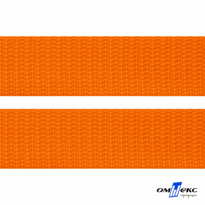 Оранжевый - цв.523 - Текстильная лента-стропа 550 гр/м2 ,100% пэ шир.50 мм (боб.50+/-1 м) - купить в Миассе. Цена: 797.67 руб.