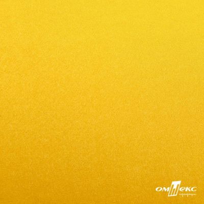 Поли креп-сатин 13-0859, 125 (+/-5) гр/м2, шир.150см, цвет жёлтый - купить в Миассе. Цена 155.57 руб.