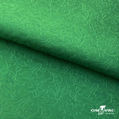 Ткань жаккард королевский, 100% полиэстр 180 г/м 2, шир.150 см, цв-зеленый - купить в Миассе. Цена 293.39 руб.
