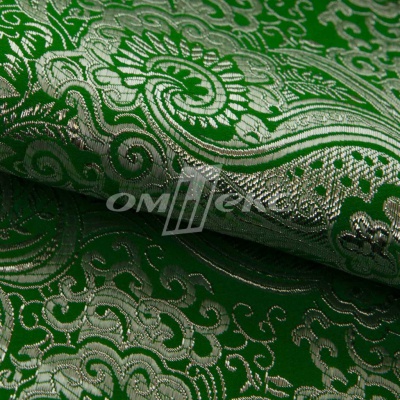 Ткань костюмная жаккард №4, 140 гр/м2, шир.150см, цвет зелёный - купить в Миассе. Цена 383.29 руб.