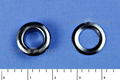 Люверсы металлические, блочка/кольцо, №5 (8 мм) упак.1000 шт- цв.никель - купить в Миассе. Цена: 392 руб.