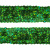 Тесьма с пайетками D4, шир. 20 мм/уп. 25+/-1 м, цвет зелёный - купить в Миассе. Цена: 778.19 руб.
