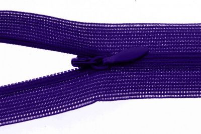 Молния потайная Т3 866, 50 см, капрон, цвет фиолетовый - купить в Миассе. Цена: 8.62 руб.