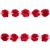 Тесьма плетеная "Рюш", упак. 9,14 м, цвет красный - купить в Миассе. Цена: 46.82 руб.