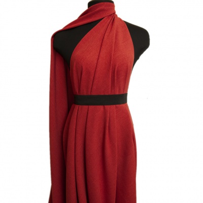 Ткань костюмная габардин "Меланж" 6121А, 172 гр/м2, шир.150см, цвет терракот - купить в Миассе. Цена 296.19 руб.