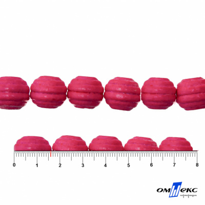 0309-Бусины деревянные "ОмТекс", 16 мм, упак.50+/-3шт, цв.023-розовый - купить в Миассе. Цена: 62.22 руб.