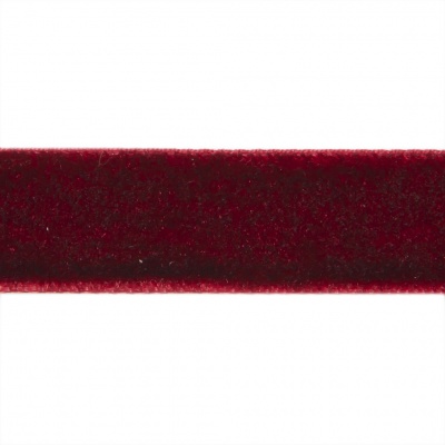 Лента бархатная нейлон, шир.12 мм, (упак. 45,7м), цв.240-бордо - купить в Миассе. Цена: 392 руб.