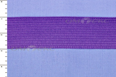 Окантовочная тесьма №0225, шир. 22 мм (в упак. 100 м), цвет фиолет - купить в Миассе. Цена: 271.60 руб.