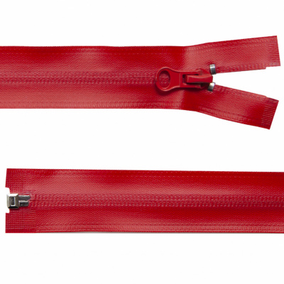 Молния водонепроницаемая PVC Т-7, 60 см, разъемная, цвет (820) красный - купить в Миассе. Цена: 49.39 руб.