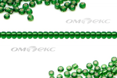 Бисер (SL) 11/0 ( упак.100 гр) цв.27В - зелёный - купить в Миассе. Цена: 53.34 руб.