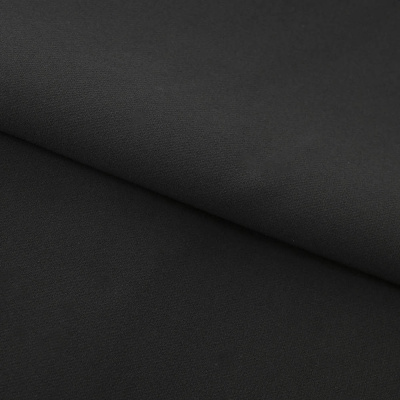 Костюмная ткань "Элис", 200 гр/м2, шир.150см, цвет чёрный - купить в Миассе. Цена 306.20 руб.