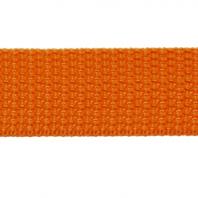 Стропа текстильная, шир. 25 мм (в нам. 50+/-1 ярд), цвет оранжевый - купить в Миассе. Цена: 409.94 руб.