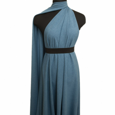 Ткань костюмная габардин "Меланж" 6107А, 172 гр/м2, шир.150см, цвет голубой - купить в Миассе. Цена 296.19 руб.