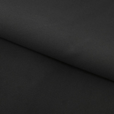 Костюмная ткань "Элис", 220 гр/м2, шир.150 см, цвет чёрный - купить в Миассе. Цена 308 руб.