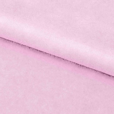 Велюр JS LIGHT 1, 220 гр/м2, шир.150 см, (3,3 м/кг), цвет бл.розовый - купить в Миассе. Цена 1 055.34 руб.
