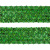 Тесьма с пайетками D4, шир. 35 мм/уп. 25+/-1 м, цвет зелёный - купить в Миассе. Цена: 1 321.65 руб.