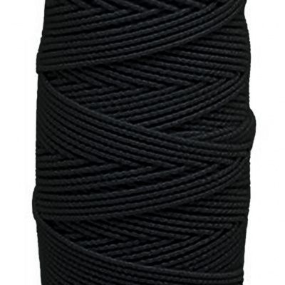 Нитка - резинка Спандекс 25 м (уп-10шт)-чёрные - купить в Миассе. Цена: 36.02 руб.
