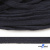 Шнур плетеный d-8 мм плоский, 70% хлопок 30% полиэстер, уп.85+/-1 м, цв.1010-т.синий - купить в Миассе. Цена: 735 руб.