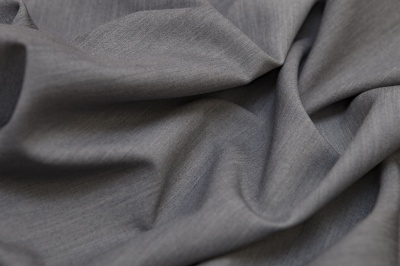 Костюмная ткань с вискозой "Флоренция", 195 гр/м2, шир.150см, цвет св.серый - купить в Миассе. Цена 491.97 руб.