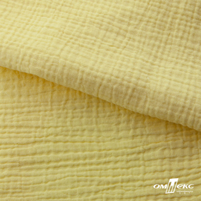 Ткань Муслин, 100% хлопок, 125 гр/м2, шир. 135 см (12-0824) цв.лимон нюд - купить в Миассе. Цена 337.25 руб.