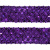 Тесьма с пайетками 12, шир. 35 мм/уп. 25+/-1 м, цвет фиолет - купить в Миассе. Цена: 1 308.30 руб.